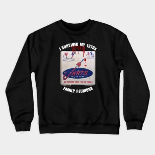 I Survived 1970s Family Reunion Lawn Jarts Crewneck Sweatshirt